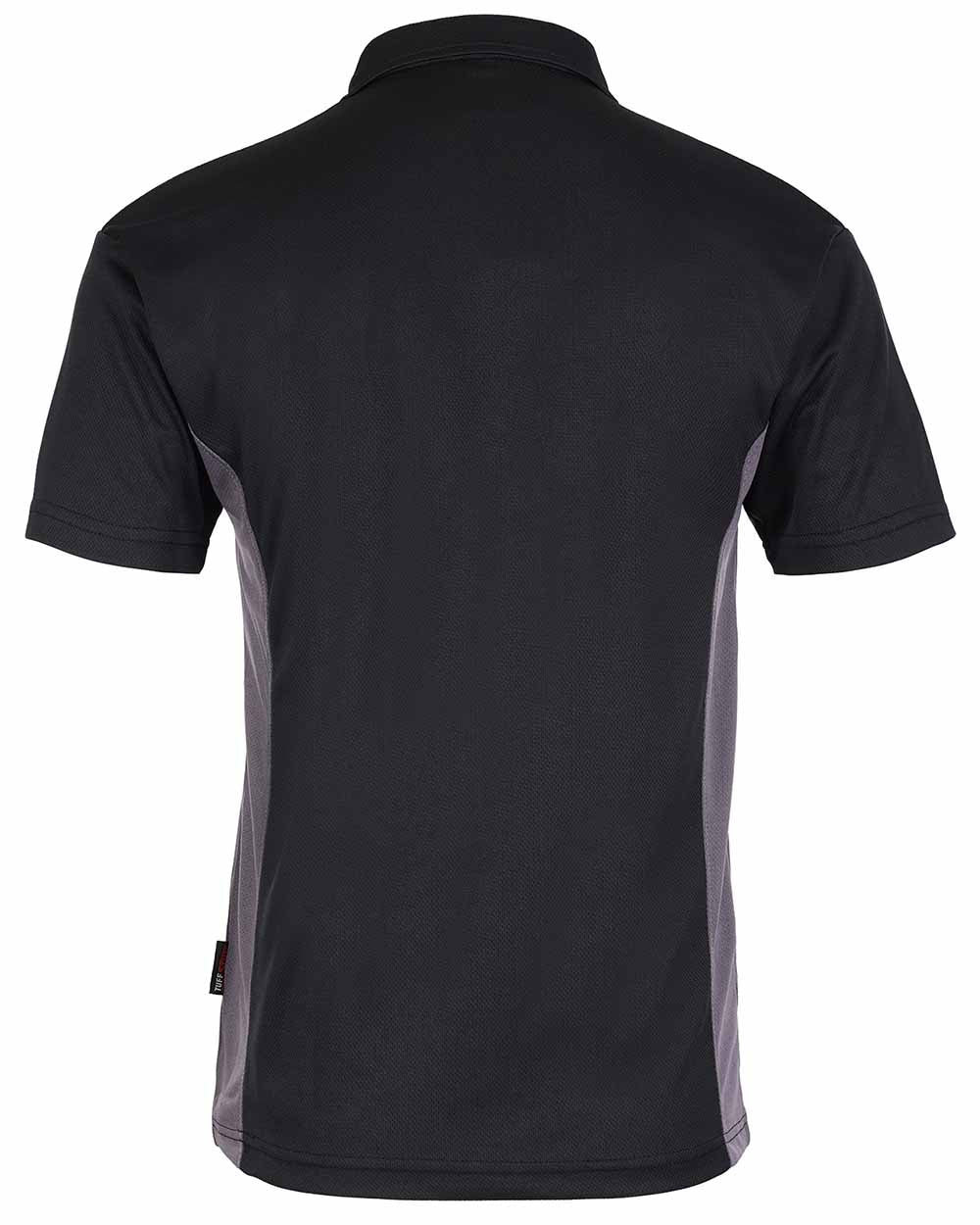 Black Coloured TuffStuff Elite Polo Shirt On A White Background 