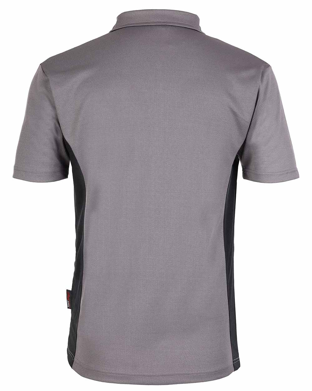 Grey Coloured TuffStuff Elite Polo Shirt On A White Background 