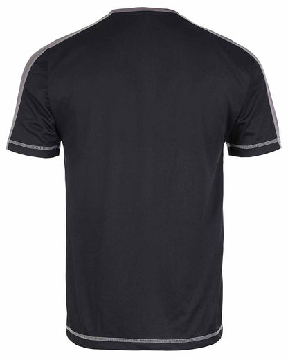 Black Coloured TuffStuff Elite T-Shirt On A White Background 