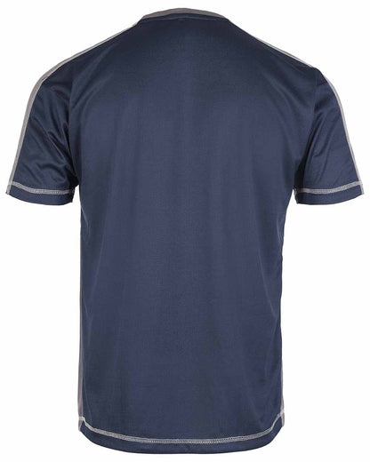 Navy Coloured TuffStuff Elite T-Shirt On A White Background 