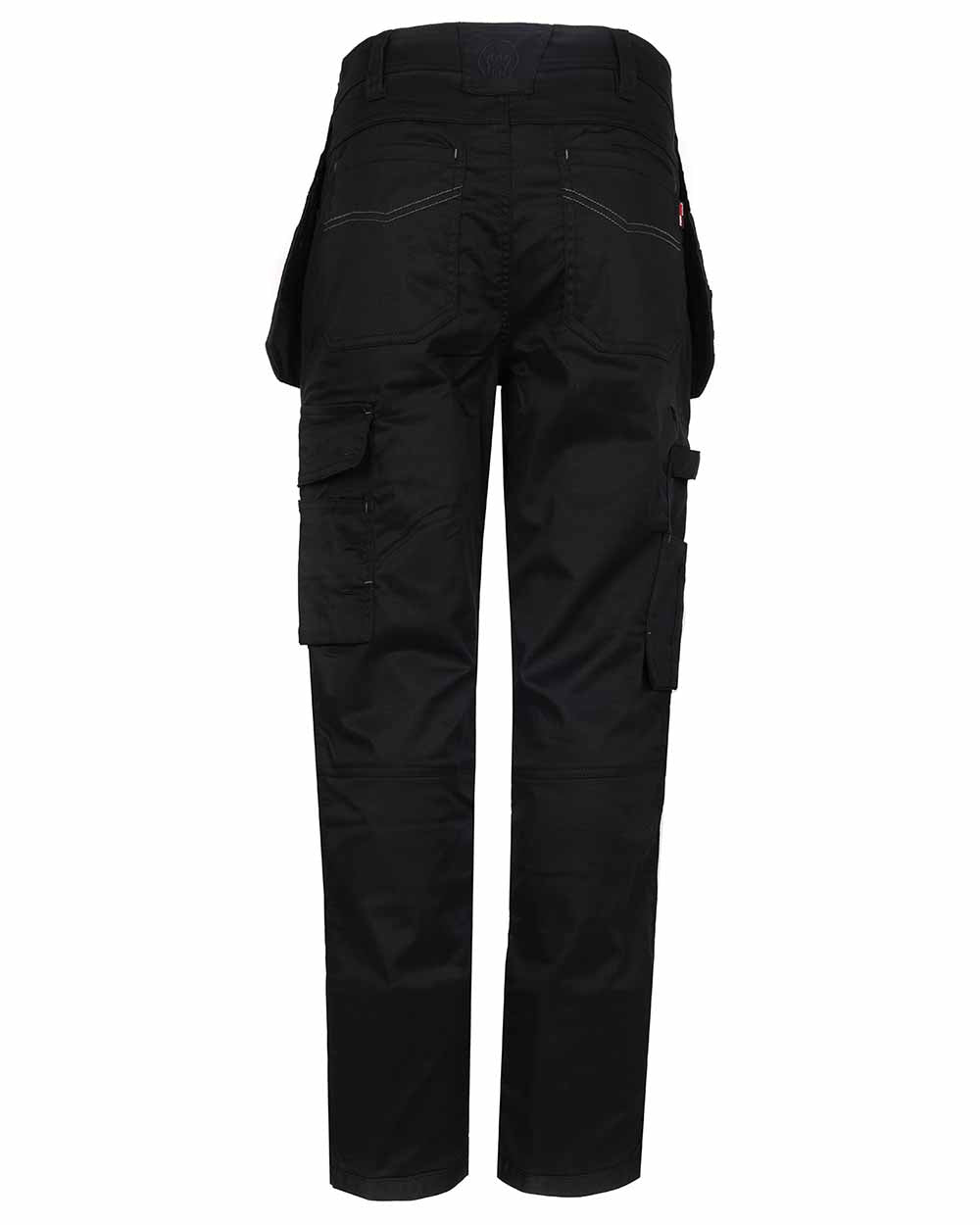 Black coloured TuffStuff ProFlex Work Trousers on White background 