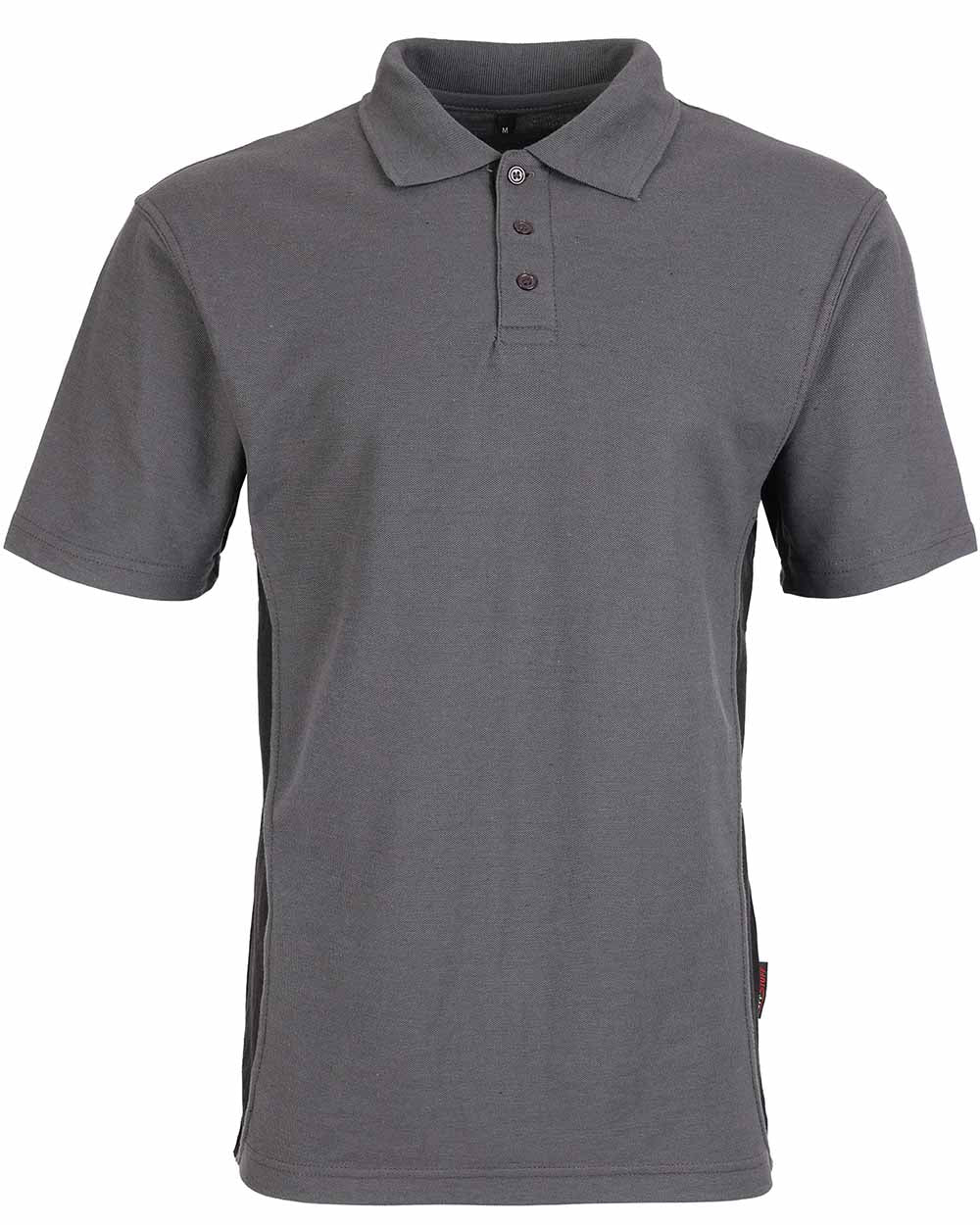 Grey Coloured TuffStuff Pro Work Polo Shirt On A White Background 