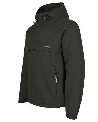 Green Coloured TuffStuff Sutherland Waterproof Windbreaker Smock On A White Background 