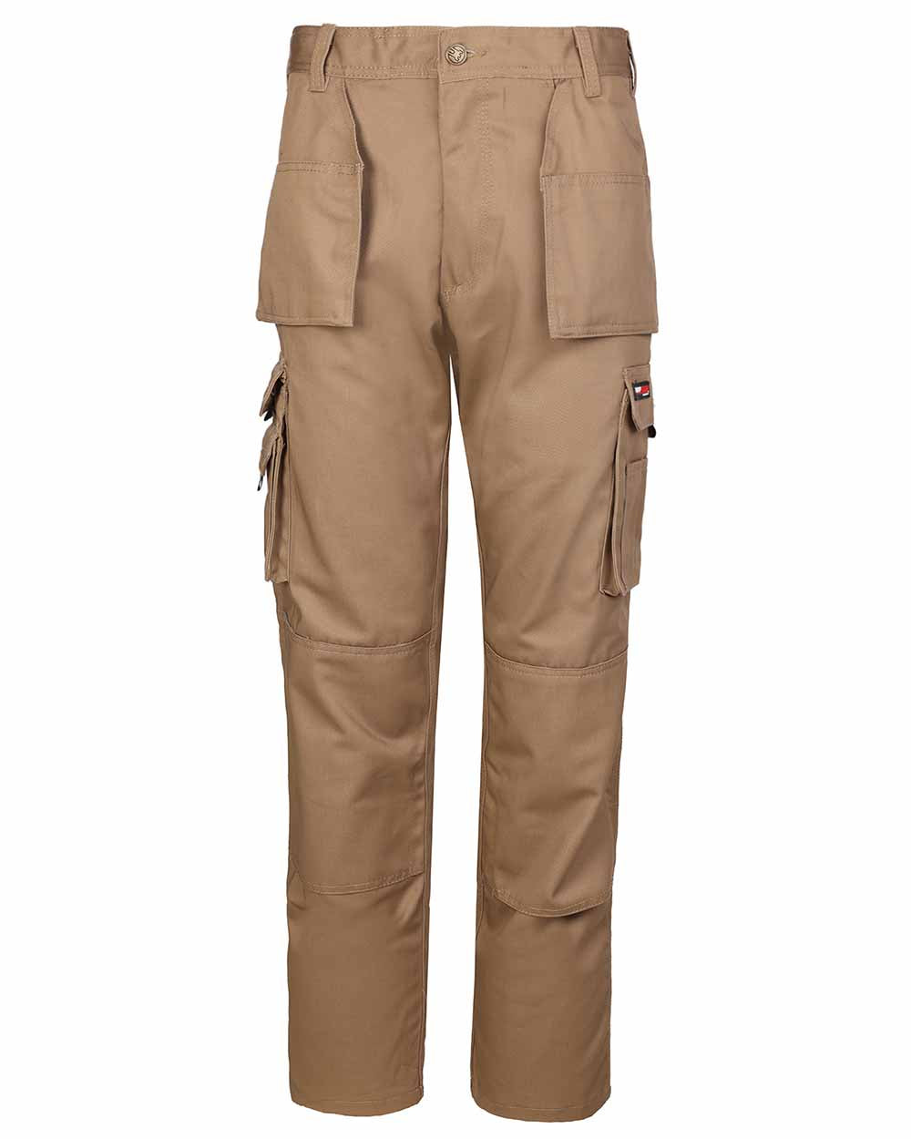 Stone Coloured TuffStuff Pro Work Trousers On A White Background 