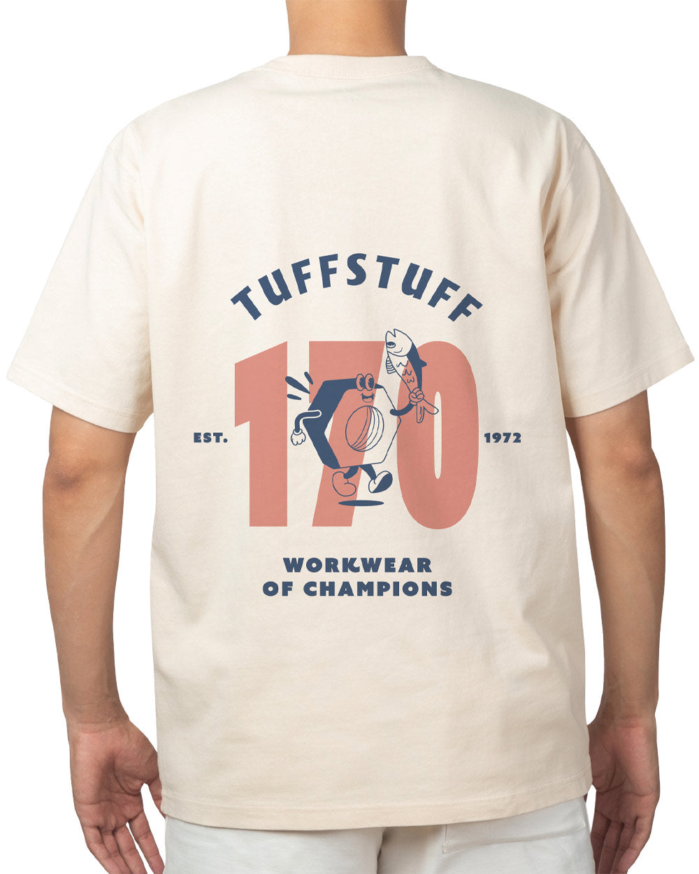 White TuffStuff Icon T-Shirt on White background 