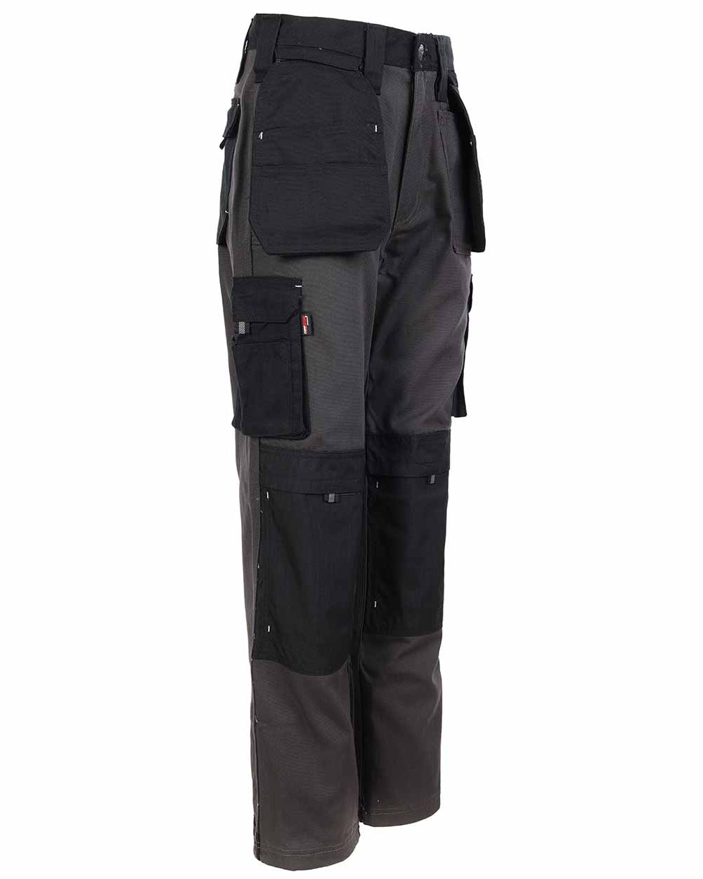 Grey Coloured TuffStuff Extreme Work Trousers On A White Background 