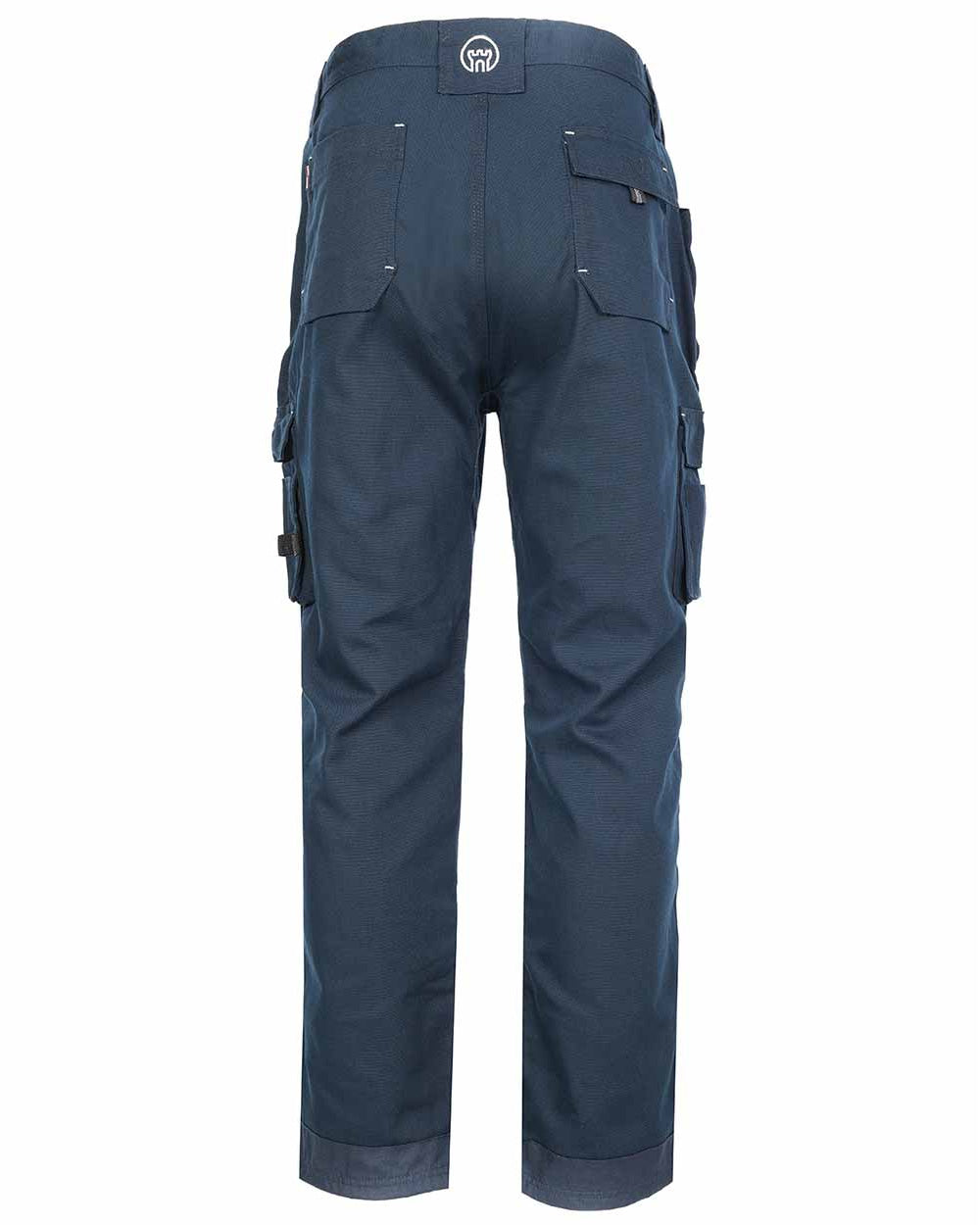 Navy Blue Coloured TuffStuff Extreme Work Trousers On A White Background 