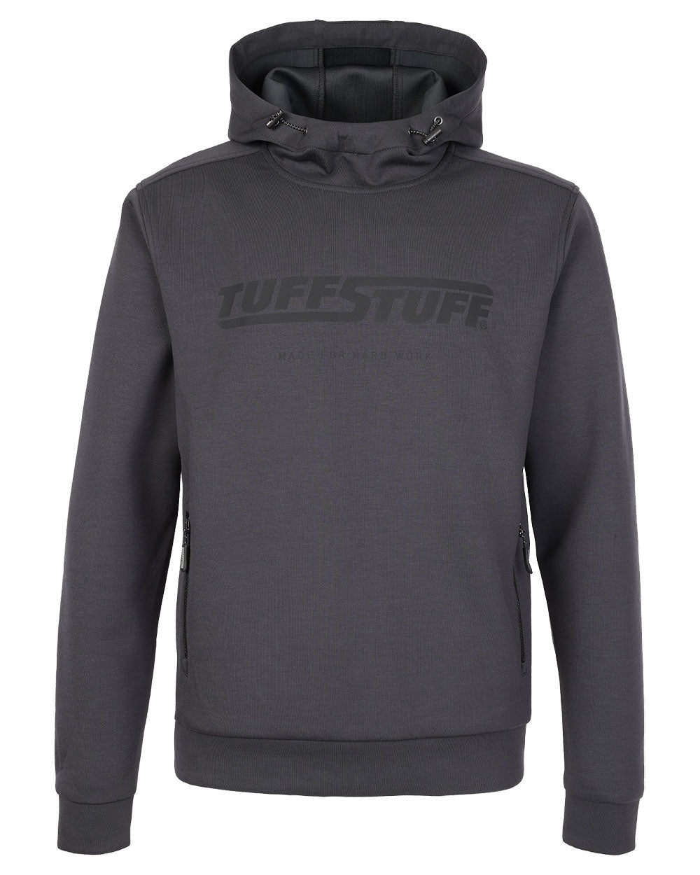 Grey coloured TuffStuff Hudson Hoodie on White Background