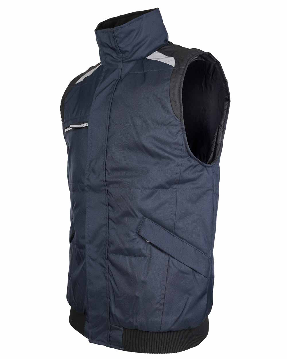 Navy Blue Coloured TuffStuff Pro Work Bodywarmer  On A White Background 