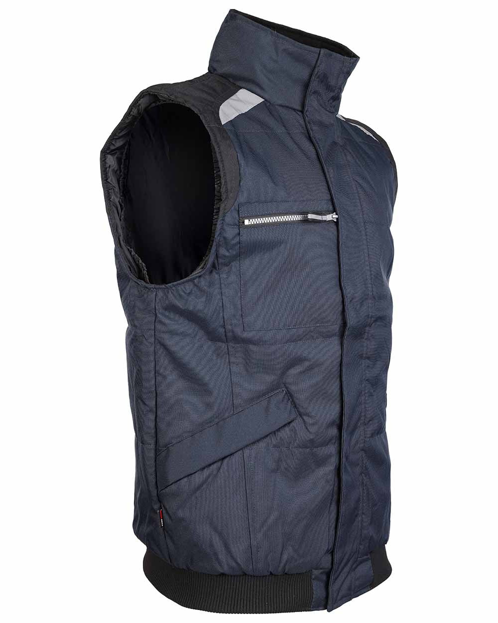 Navy Blue Coloured TuffStuff Pro Work Bodywarmer  On A White Background 