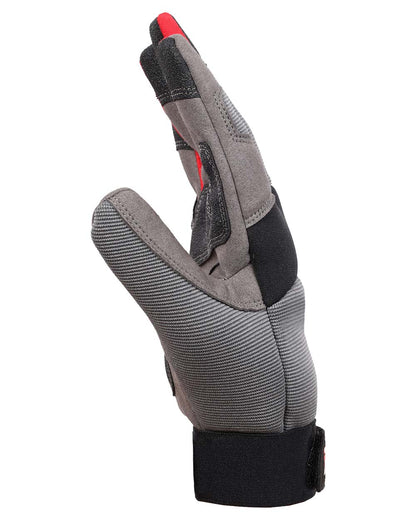 Black coloured TuffStuff Pro Work Gloves on White Background