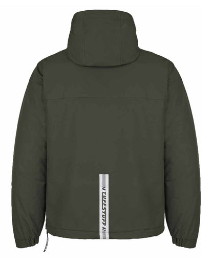 Green Coloured TuffStuff Sutherland Waterproof Windbreaker Smock On A White Background 